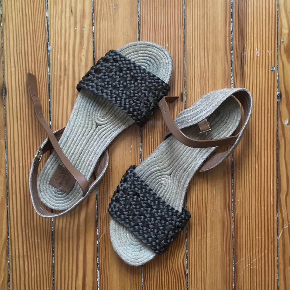 Woven Tory Burch Sandals